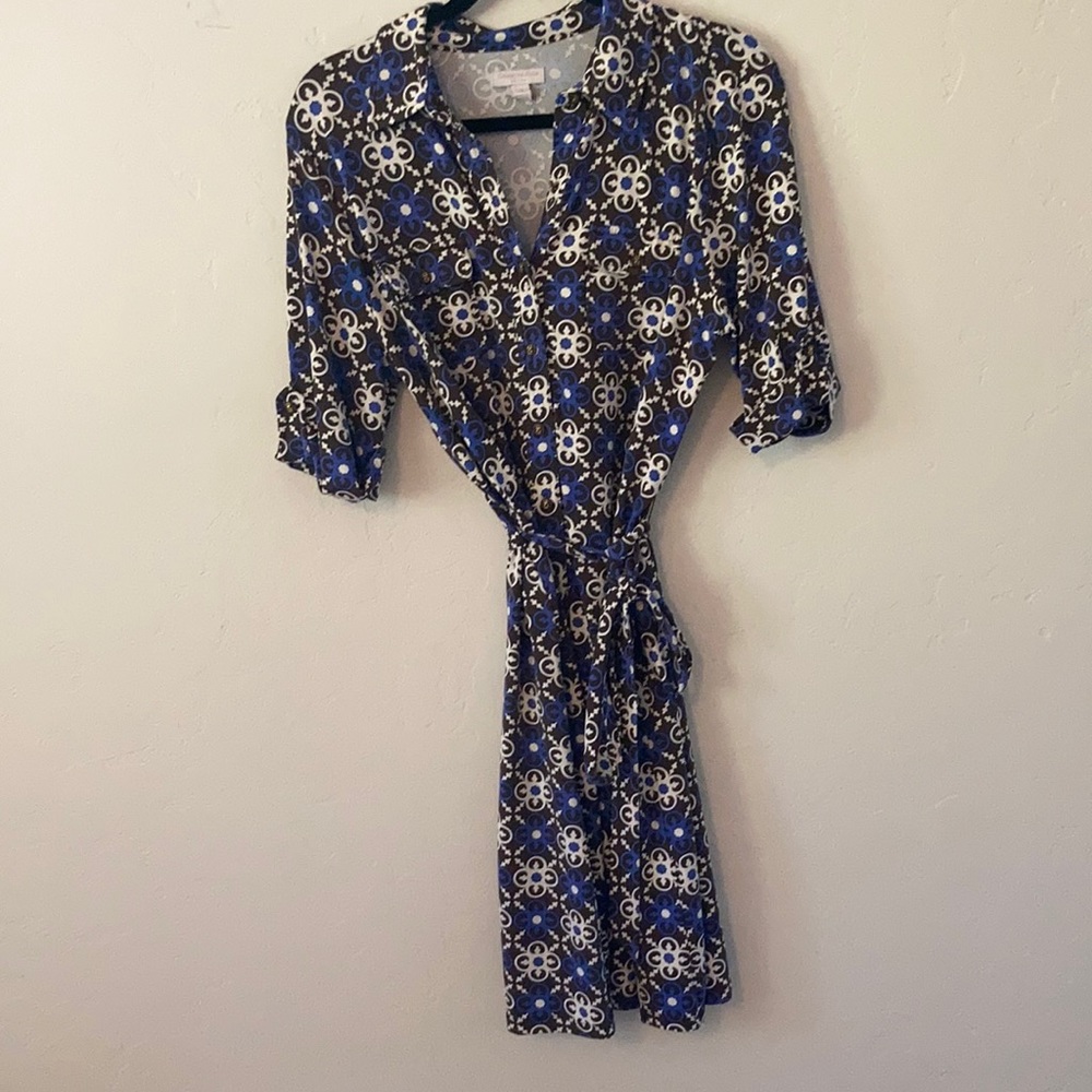 Charter club. size small/medium. Colors blue, brown and white
